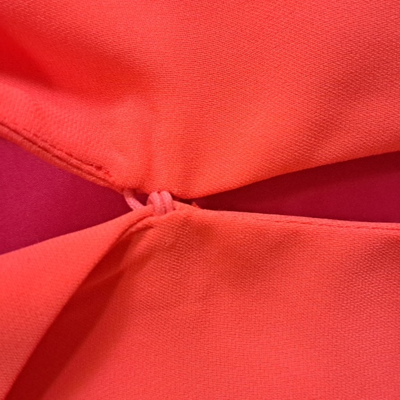 Forever 21 Bright pink,orange fuchsia long sleeve blazer jacket Size 6/S - Picture 6 of 12